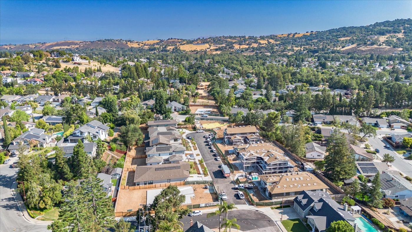 Almaden Heights drone shot new homes